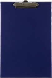 Skriveunderlag A4 med metalclips - blå
