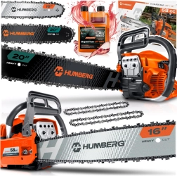 Benzinmotorsav Humberg HM-660 58 cm³ (16"/20") + 2T-olie