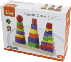 Træpuslespil-pyramide