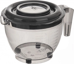 Røreskål med låg og måleskala 2,5 l, grå