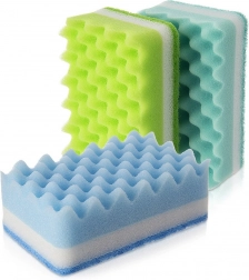 Køkkenbørste-svampe til opvask 3 stk