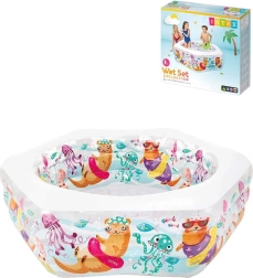 Intex oppustelig swimmingpool med oddere 191 × 178 × 61 cm