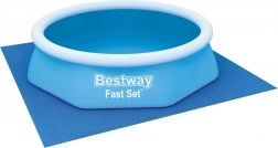 Bestway poolunderlag 274 × 274 cm beskyttelsesfolie