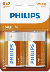 Philips batterier R20 1.5V