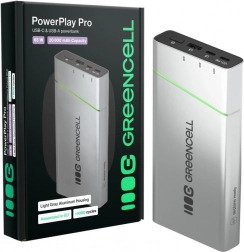 Powerbank GREENCELL PowerPlay Pro 20800 mAh 65W med hurtigopladning PD