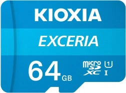 MicroSD kort 64GB Kioxia Exceria med adapter