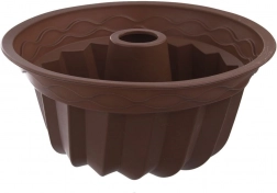 Silikoneform til bundt-kage med skorsten 23,5 cm brun