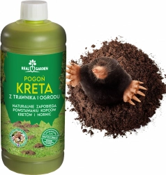 Økologisk afskrækningsmiddel mod muldvarpe, markmus og gnavere Bariera 1 l