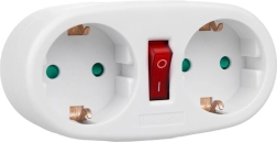 Dobbelt stikdåse-adapter type F MCE338