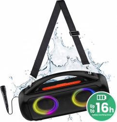 Bærbar Bluetooth-højttaler Media-Tech Power Audio Pro MT3184 med karaoke og LED RGB