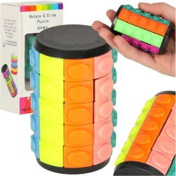 Logisk hovedbrudspuslespil roterende cylinder 5 rækker
