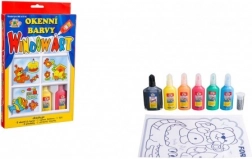 Creatoys aftagelige vinduesfarver 6×20 ml