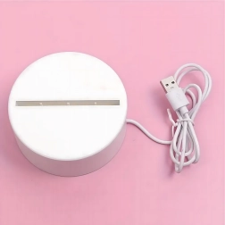 Nat-LED natlampe hjerte 3D‑illusion via USB