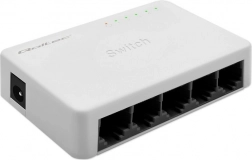 Qoltec netværksswitch 5× RJ45, 100 Mb/s Fast Ethernet LAN