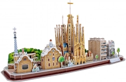 3D‑puslespil CityLine panorama Barcelona – 186 brikker