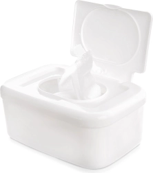 Hvid dispenser til vådservietter