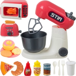 Børnekøkkensæt 26 dele ISO Trade – mixer, brødrister og mikrobølgeovn med tilbehør