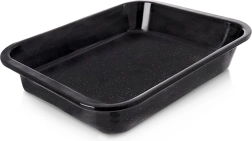 Emaljeret dyb bradepande 36 × 28 × 6 cm ORION