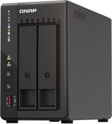 QNAP TS-253E (8 GB RAM) to-bay NAS med Intel Celeron