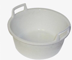 Plastbalje 43 cm med håndtag granit