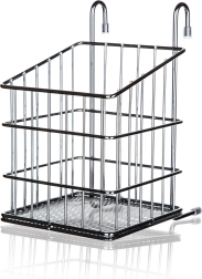 Ophængt bestikkurv VARIELLA, krom, 12 × 15 × 19 cm