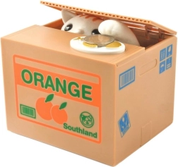 Interaktiv sparebøsse med kat – møntboks