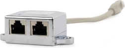 LAN-adapter RJ45 til 2× RJ45 FTP splitter