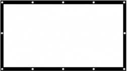 Projektion skærm 84 tommer Maclean 186x100 cm med 25mm ramme