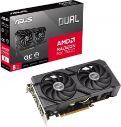 grafikkort asus dual radeon rx 7600 evo oc 8 gb gddr6