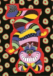 Puslespil 500 brikker Høj kvalitet, Filurkatten fra Alice