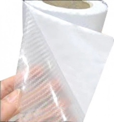 Gennemsigtig selvklæbende folie 3D Carbon 1,27x28 m