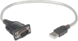 USB-konverter til seriel port RS232 (DB9) med 45 cm kabel