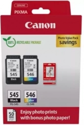 Canon multipack PG-545/CL-546 Photo Value med fotopapir