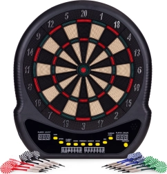 Elektronisk dartskive LCD 48 cm med 27 spil og 12 pile