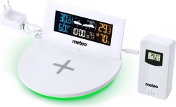 Digital vejrstation med hurtig trådløs oplader Meteo