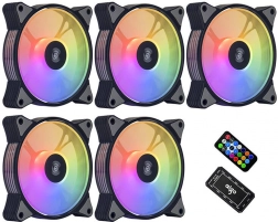 AIGO 120 mm ARGB blæsersæt, 5-i-1