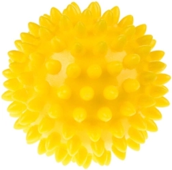Fizjo rehabiliterende massagebold med pigge 6,6 cm gul - 1 stk.