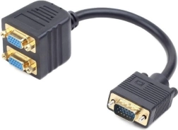VGA-adapter til 2x VGA 20 cm