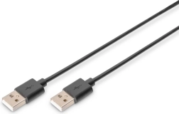 Forbindelseskabel USB 2.0 USB-A til USB-A, sort, 1 m