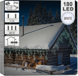 Udendørs lysgardin 180 LED, 5,85 m