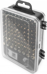 DIGITUS præcisionsværktøjssæt med 115 dele til reparation af elektronik