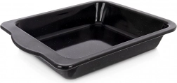 Emaljeret dyb rektangulær bradepande 36 × 26 × 5 cm