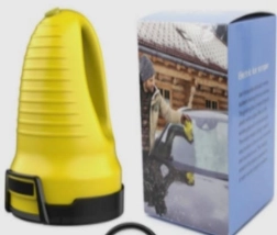 Elektrisk opvarmet isskraber til ruder