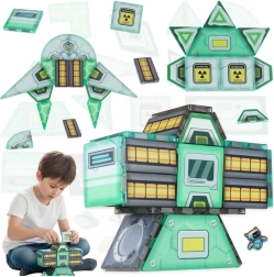 Magnetisk byggesæt rumstation STEM, 108 dele