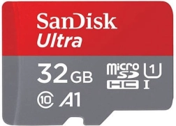 SanDisk Ultra microSDXC hukommelseskort 32 GB, 120 MB/s, A1, UHS‑I, klasse 10