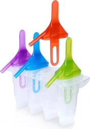 Forme til ispinde 4 stk med farvede holdere uden BPA