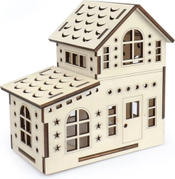 Træets magi stort hus – dobbelthus med LED-lyste