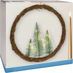 Lysende julekrans med LED, 40 cm