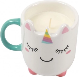 Enhjørningekrus med sojalys