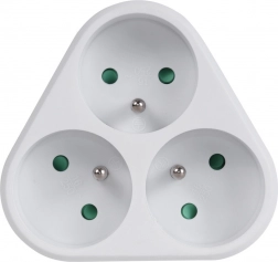 Flerdobbelt stikkontakt med jord Maclean Energy MCE214